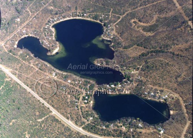 Fortune Lakes & Second Lake in Lake County, Michigan